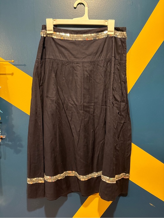 Tory Burch Dresses & Skirts - Tory Burch Navy & Silver Sequin Midi Skirt GUC